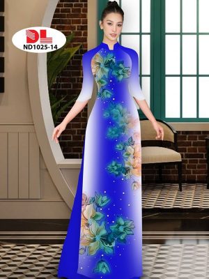 Vải Áo Dài Hoa In 3D AD ND1025 29